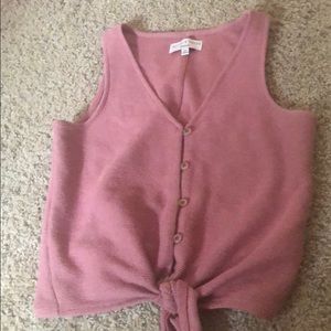 Tie front Madewell shirt!